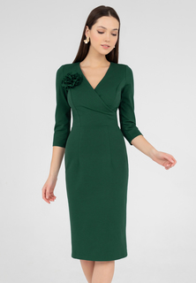 Платье женское Olivegrey Pl000884V(flammy) зеленое 48