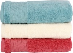 Полотенце Cleanelly Perfetto 100 x 150 см велюр бордюр кремовый 567