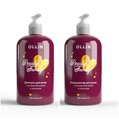 Шампунь и Кондиционер Ollin Professional для волос с экстрактами манго и асаи 500мл+500мл