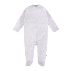 Комбинезон для девочки 21-14008 Пион, Интерлок, Мамуляндия 74, Белый /Розовый