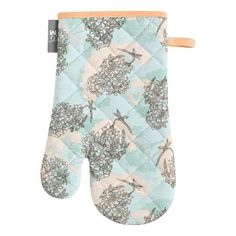 Варежка-прихватка Guten Morgen Marshmallow 18 х 30 см рогожка голубая