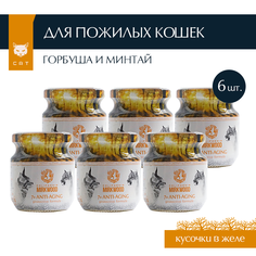 Влажный корм для кошек California Mirkwood 7+ Anti-Aging, рыба, 6 шт, 100г