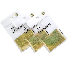 Фольга для дизайна ногтей Serebro, №46, золото-зеленый блеск