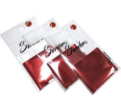 Фольга для дизайна ногтей №29, Serebro, красный, глянцевый