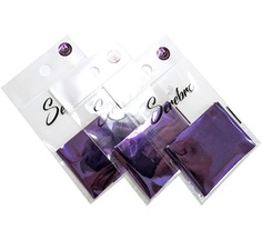 Фольга для дизайна Serebro, ногтей №34, темно-фиолетовый, глянцевый