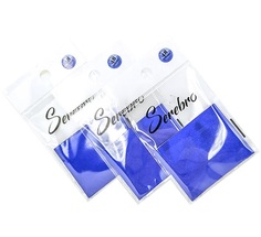 Фольга для дизайна ногтей №48, Serebro, синий блеск