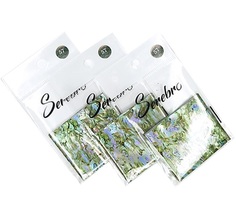 Фольга для дизайна ногтей Serebro, №57, зеленый мрамор