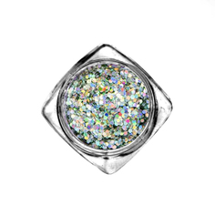 Дизайн для ногтей Serebro, «Соты», серебристые