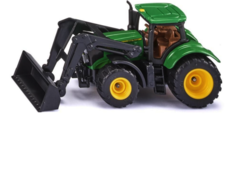 Игрушечная машинка Siku John Deere, с фронтальным погрузчиком 1395