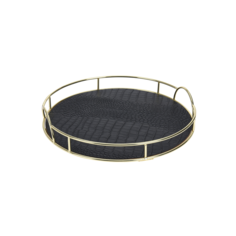 Поднос Home Collection Black & Gold Black & Gold 30х5.5см 1 шт