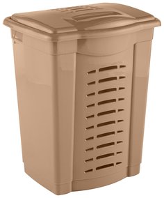 Корзина для белья пластик.; 60л.; кремовый; арт. ЭП 388934