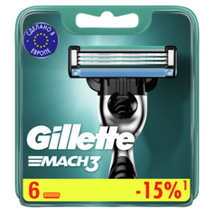Сменные кассеты Gillette Mach3 6 шт