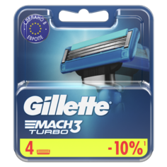 Сменные кассеты Gillette Mach3 Turbo 4 шт