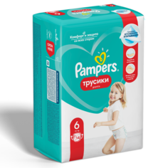 Подгузники-трусики PAMPERS Pants для мальчиков и девочек Extra Large (15+ кг) 14 шт.