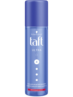 Лак для укладки волос Taft Ultra сверхсильная фиксация 4, 200 мл