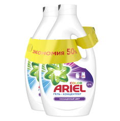 Гель для стирки Ariel Color для цветных тканей 1,95 л + 1,95л