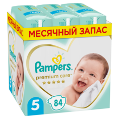 Подгузники Pampers Premium Care Размер 5, 11kg+, 84 шт