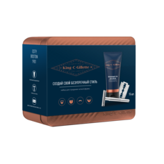 Набор для бритья King C. Gillette с Т-образным бритвенным станком