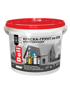 Краска-грунт по OSB Dali, армированная, матовая, база C, бесцветная, 3 кг