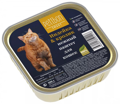 Влажный корм для кошек Petibon Smart, индейка, кролик, 24шт, 100г