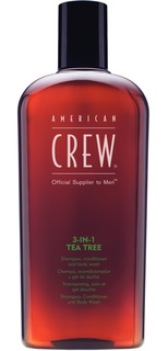 Средство для волос 3 в 1 American Crew 3-in-1 Tea Tree чайное дерево 450 мл