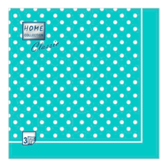 Салфетки бумажные Home collection Тиффани Скатерть в горошек трехслойные 33 х 33 см 20 шт