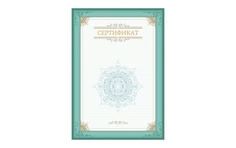Сертификат-бумага зеленая рамка А4 230 г/кв.м 10 листов 861646 No Brand