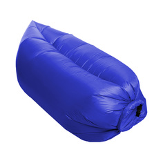 Шезлонг-мешок надувной Если делать что-то лень, 220 x 80 x 65 см, синий No Brand