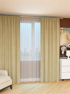 Штора LeGrand Марокко 150x260, бежевый, 1 шт.