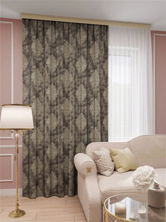 Штора LeGrand Либерти 150x280, золото, 1 шт.