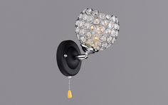 Бра РОССВЕТ РС16430 BK+CR/1W