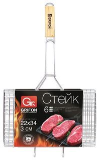 Решетка-гриль Grifon Light 600-006 секционная 34 x 22 x 3 cм