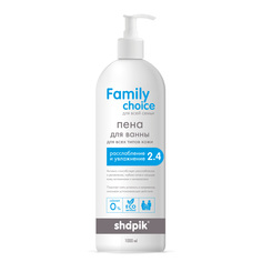 Пена для ванны расслабление и увлажнение Family 1000 мл Наша Мама