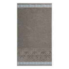 Полотенце Cleanelly Perfetto 50 x 90 см с велюровым бордюром трюфельный