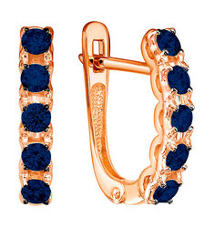 Серьги из красного золота с сапфиром Империал S1652-102 Imperial