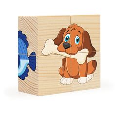 Развивающая игра Анданте кубики 4 шт Домашние любимцы RDI-D491A