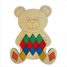Мозаика "Мишка", 36 ромбов: 4,2 × 2,6 см Smile Decor