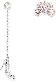 Серьги подвески из серебра с фианитом AMEN EF16 Amen.