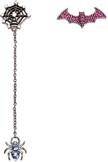 Серьги подвески из серебра с фианитом AMEN EF14 Amen.