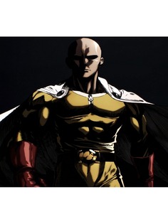 Постер A2 One Punch man - тёмный Сайтама Drabs