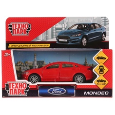 Металлическая машинка Ford Mondeo, 12 см, красная Технопарк