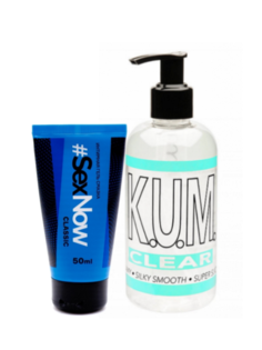 Набор интимный гель-лубрикант K.U.M. Clear 250 мл и гель-лубрикант #Sexnow Classic 50 мл