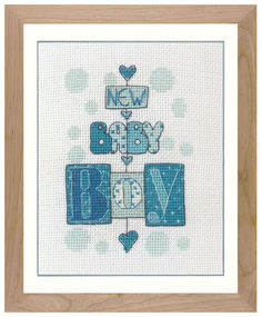 Набор для вышивания Anchor PCE753 New Baby Boy, 11x8см