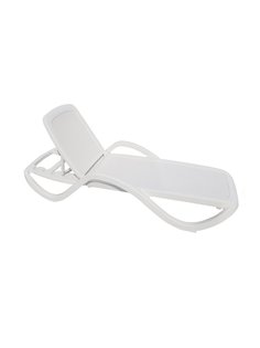 Шезлонг CAPRI Light, плетеный, белый, арт. ЭП 644369 Элластик Пласт