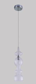 Подвесной светильник хром Crystal Lux Iris IRIS SP1 A TRANSPARENT
