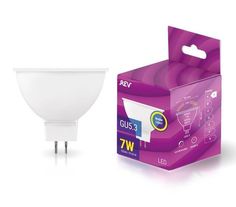 Лампочка светодиодная LED, MR16 GU5.3 7W 2700K теплый свет REV