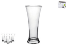 Стаканы набор ES4003 КОРАЛЛ 0,275л 6пр. стекло(х8)