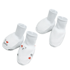 Пинетки унисекс Amarobaby AB-OD21-L24 белые размер 16