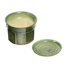 Цветочный горшок Тамбовская Керамика Дельта №1 зеленый