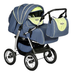 Коляска-трансформер Indigo maximo indigo Ma 08 темно-графит салат